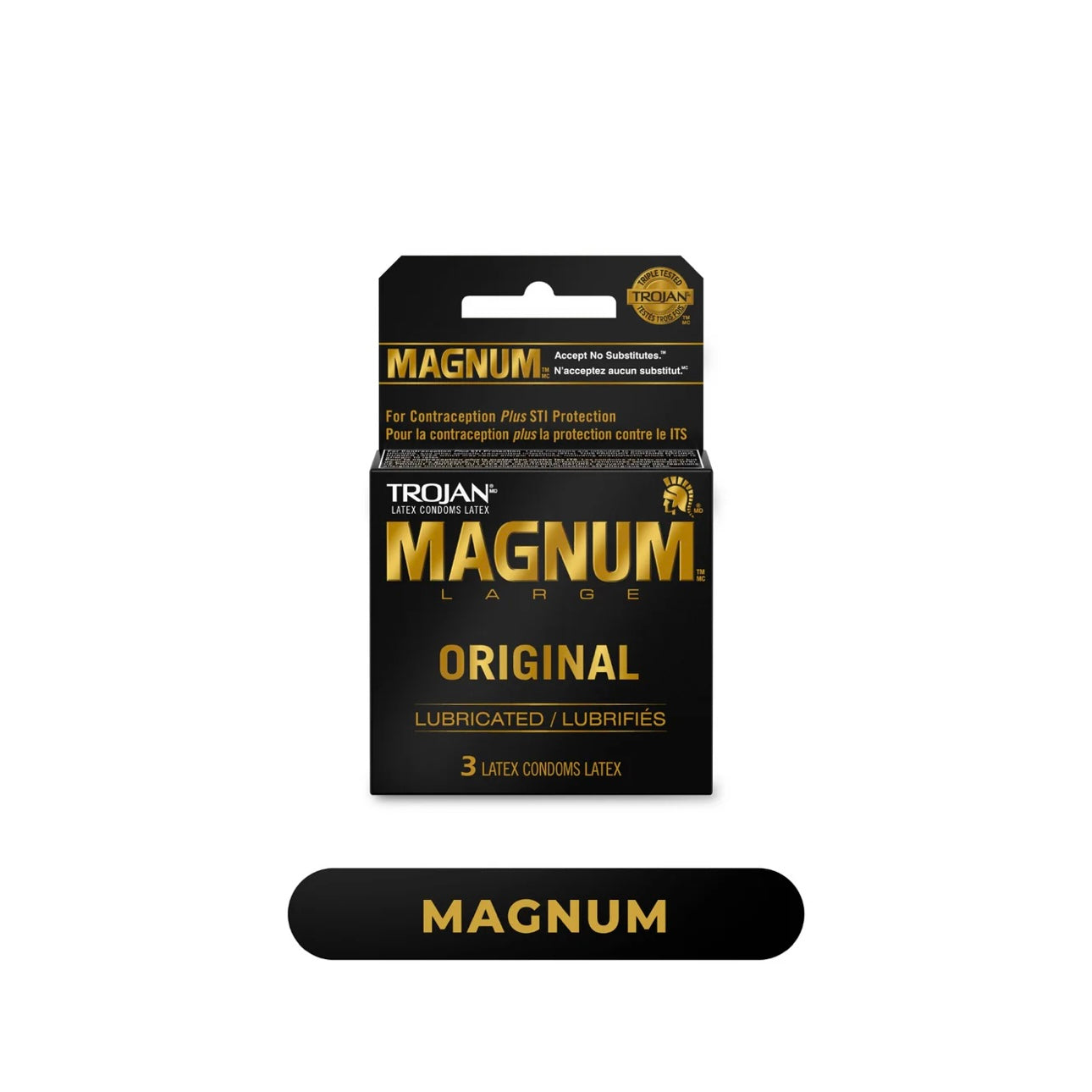 MAGNUM LARGE SIZE CONDOMS 3ct-18ct