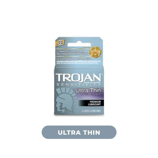 TROJAN ULTRA THIN LUBRICATED LATEX
CONDOMS 3ct - 18ct