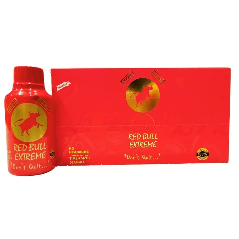 Red BulI Extreme "Don't Quit..." Honey Shots (Pack of 12 Bottles) - VITAL HONEY STORE