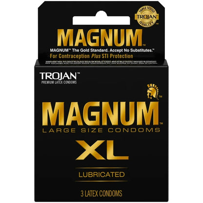 MAGNUM LUBRICATED XL SIZE LATEX CONDOMS 3ct-18ct